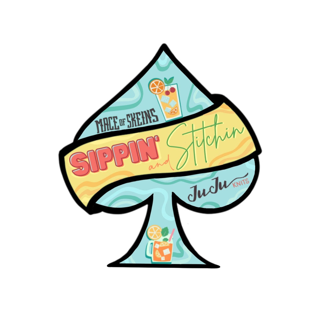Sippin & Stitchin Sticker